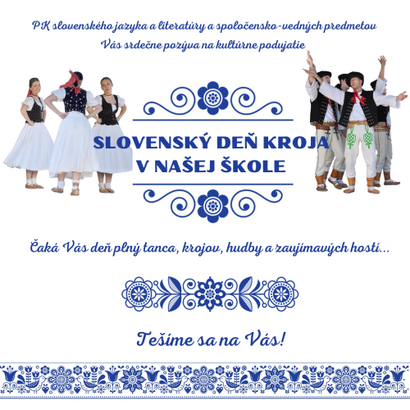 Slovenský deň kroja v našej škole