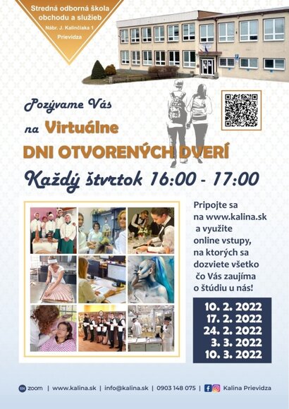 VIRTUÁLNY DEŇ OTVORENÝCH DVERÍ 2022