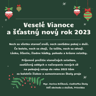 Vesele Vianoce a stastny novy rok 2023
