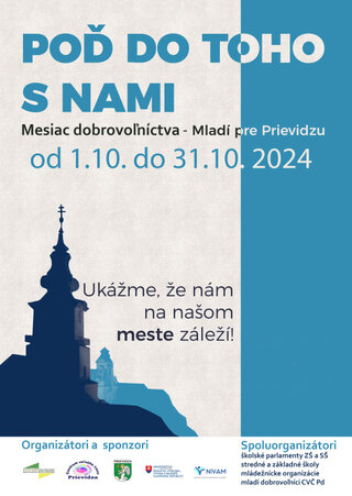Naši dobrovoľníci v zariadení pre seniorov - plagat