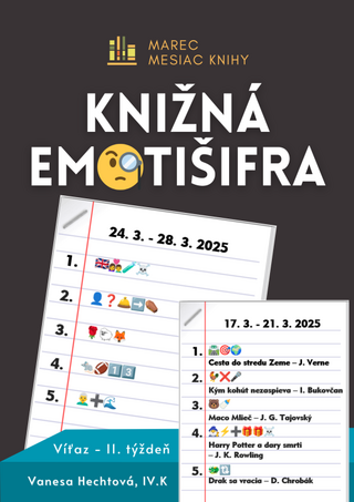 Knižná emotišifra - 3. zadanie