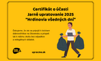 Upracme slovensko - certifikat